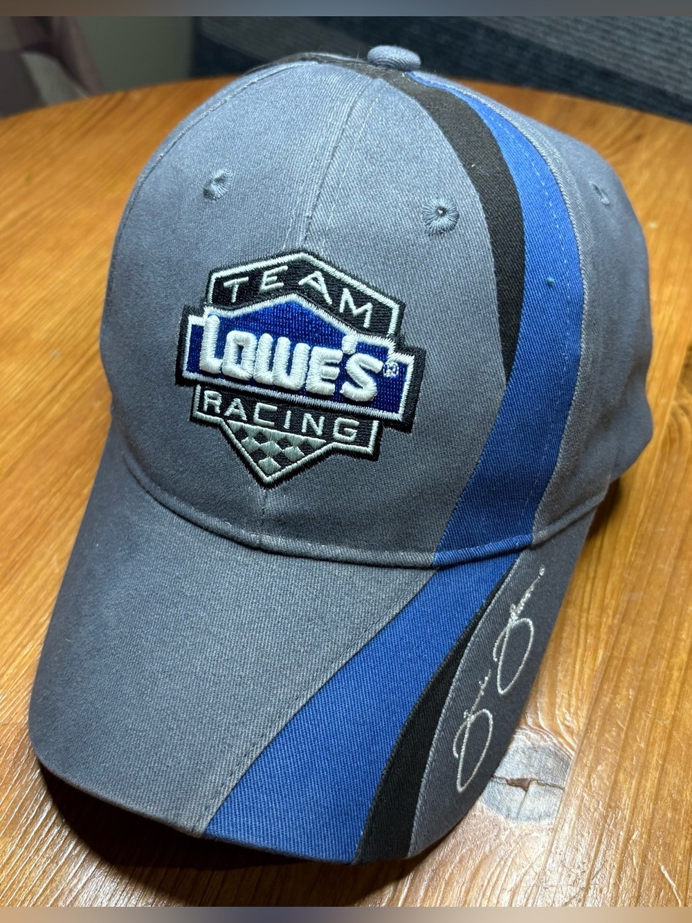Chase Authentics Jimmie Johnson Lowe's Team Racing NASCAR Strapback Hat OSFA EUC